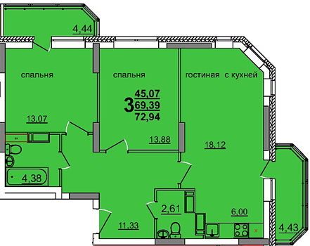 Проспект Гая  33 3С