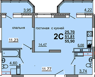 Проспект Гая  33 2С