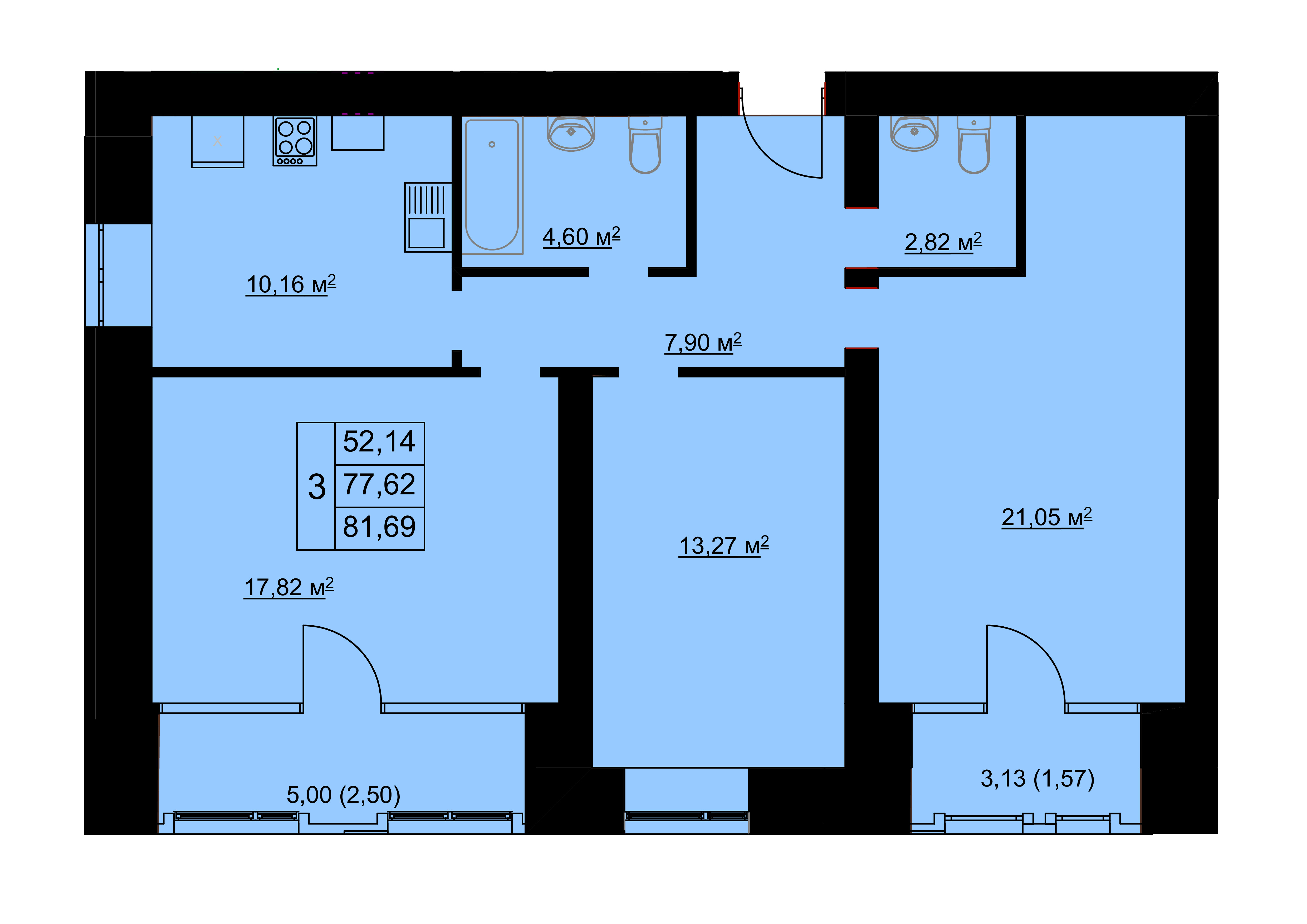 1-комн. 39,84 м2