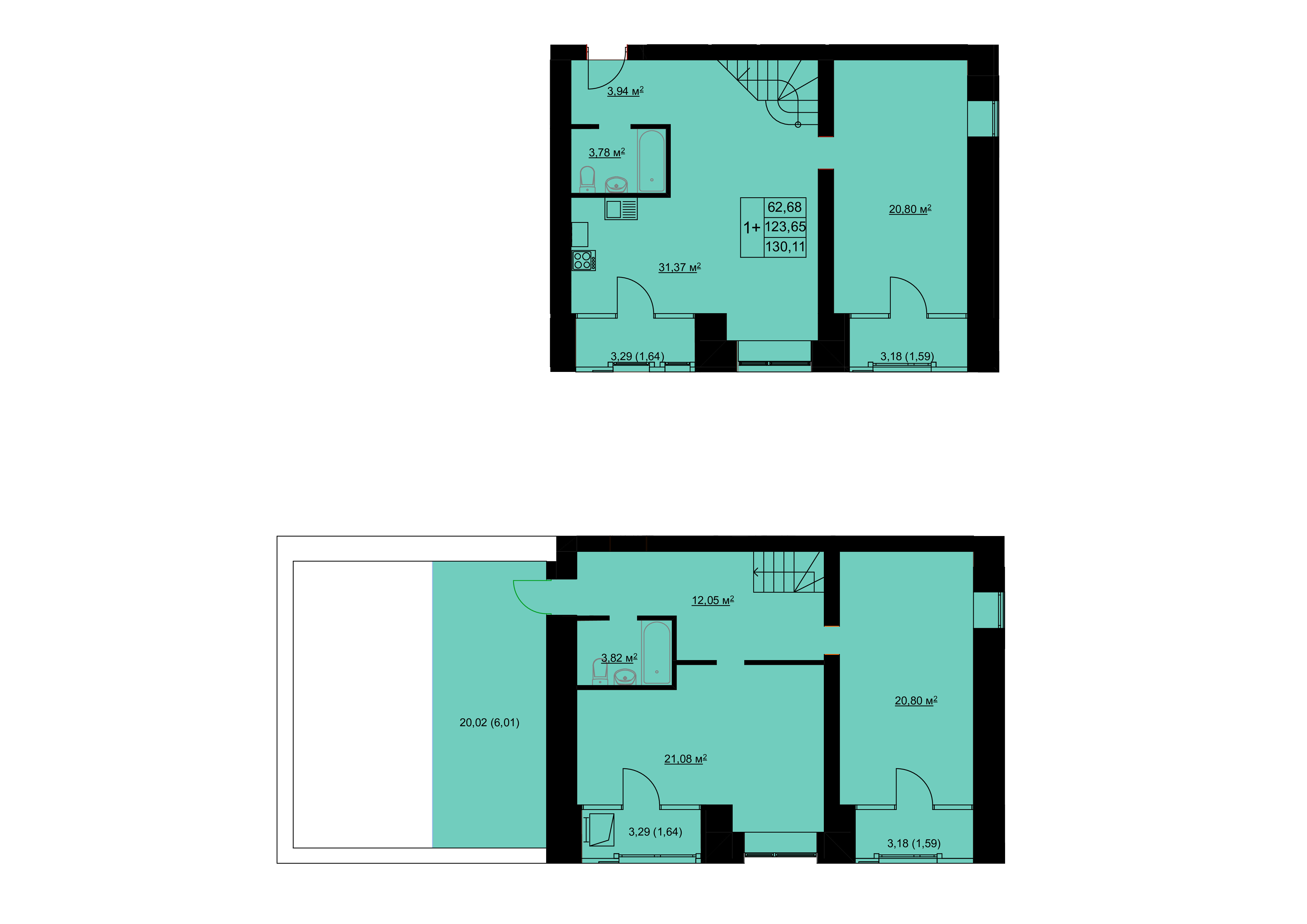 1-комн. 39,84 м2