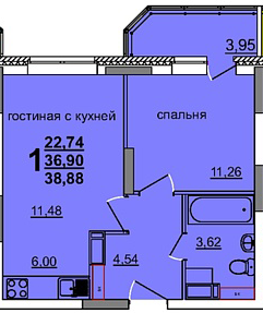 Проспект Гая  33 1К