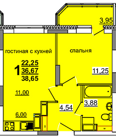 Проспект Гая  33 1К