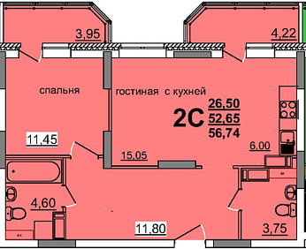Проспект Гая  33 2С