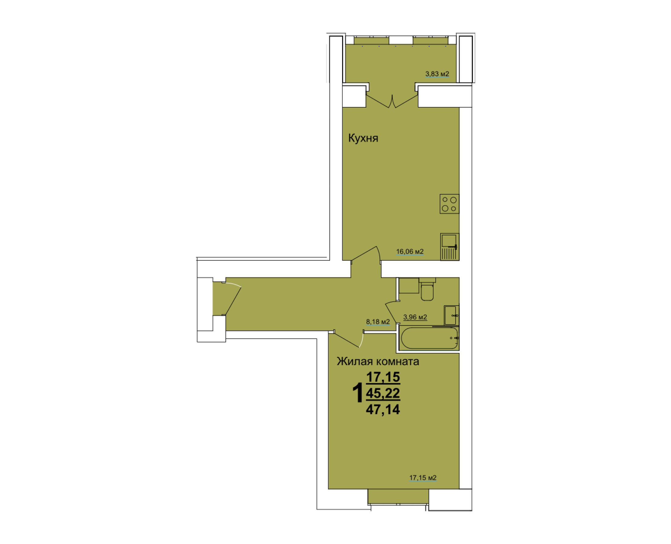 1К 47,14 м2